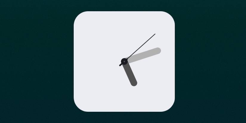 A clock widget from OneUI Widgets by JustNewDesigns.