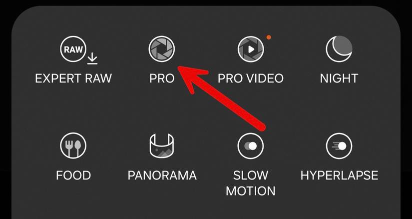Select the Pro mode.