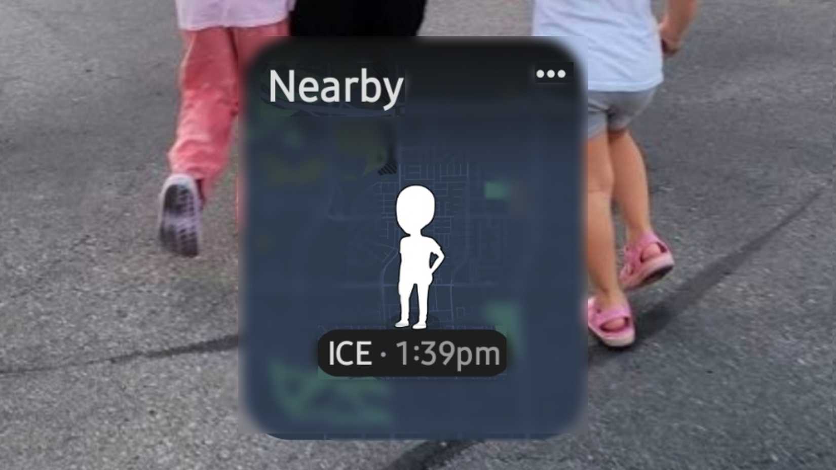 Snapchat widget on an Android home screen