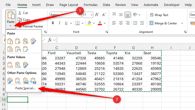 Excel Matrix Restructure How to Restructure Data in Microsoft Excel