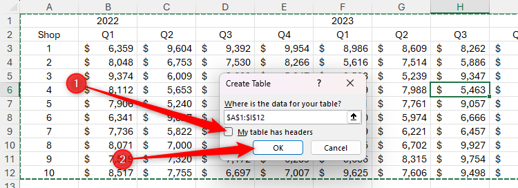 My schedule has an Excel's Creat.
