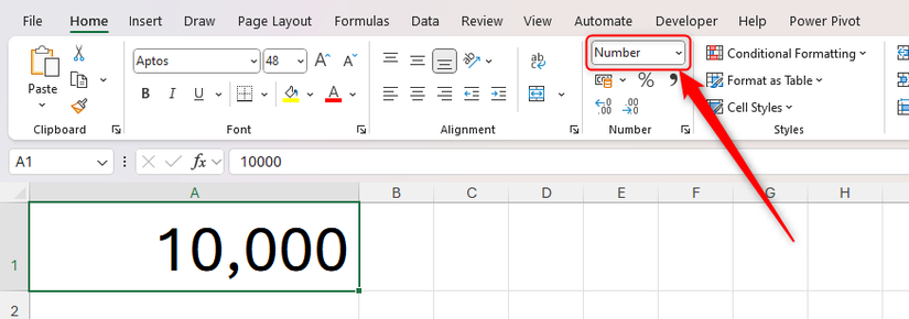 How to Use the Thousands Separator in Microsoft Excel