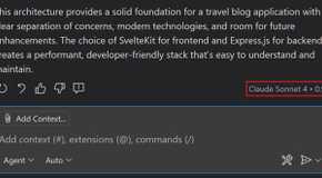 The result of Visual Studio model using auto and coming up with an answer from Claude Sonnet 4