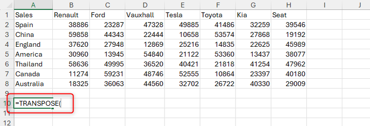 Excel Matrix Restructure How to Restructure Data in Microsoft Excel