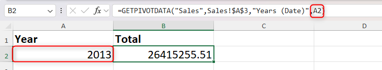 How to Use the GETPIVOTDATA Function in Microsoft Excel