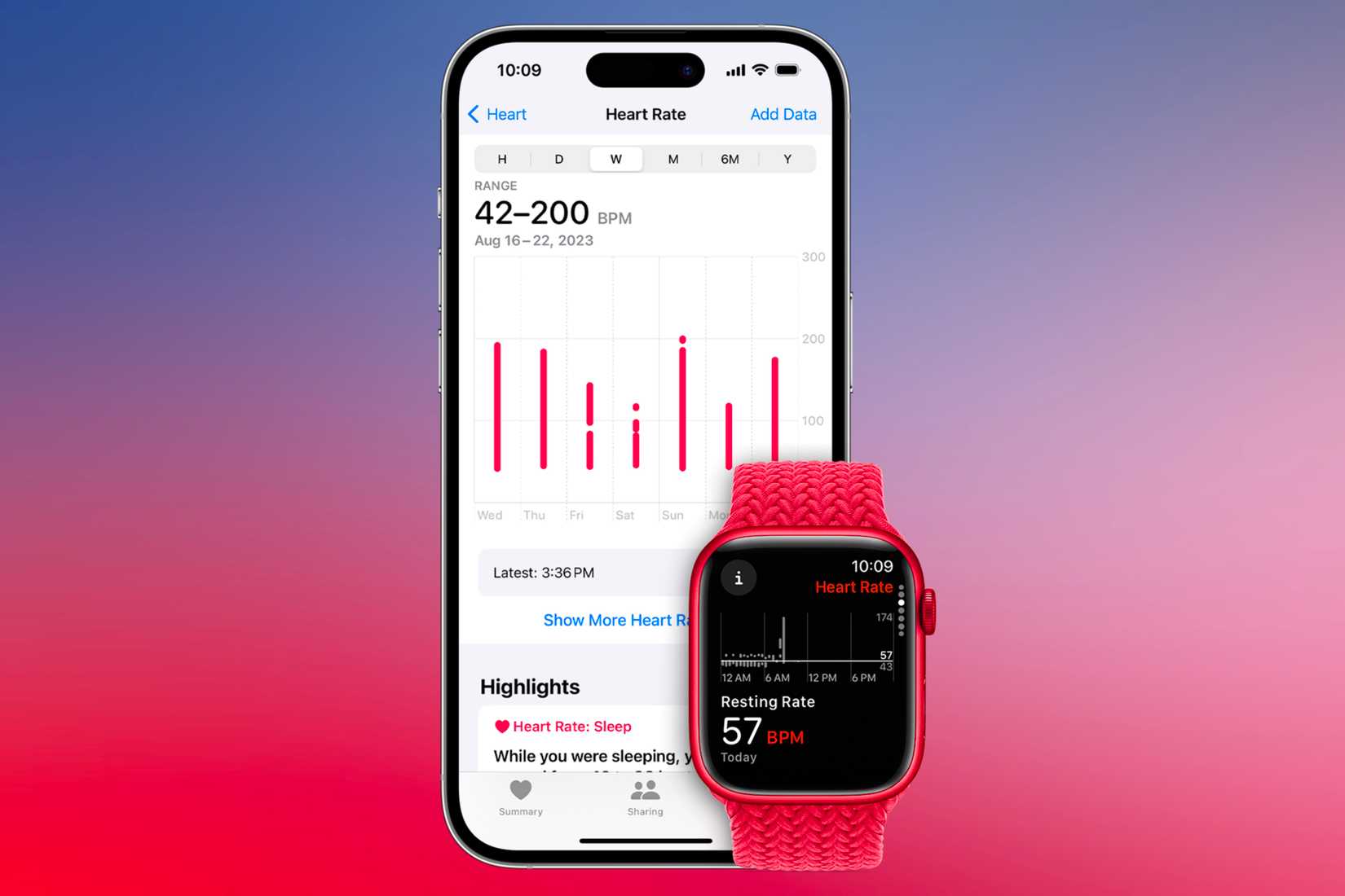 Tracking and viewing heart rate on Apple Watch and in the Health app.