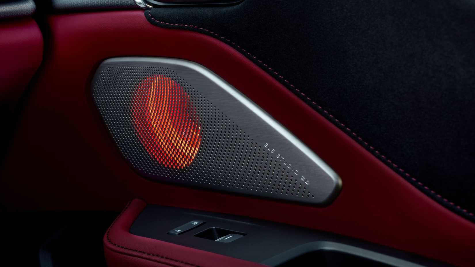 Close-up shot of the door speaker in a 2025 Acura RDX A-Spec.