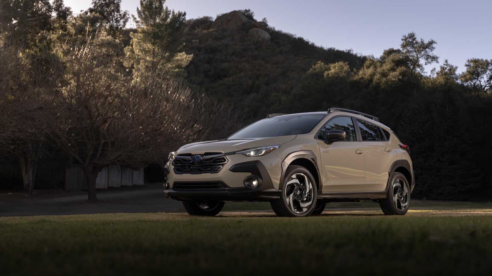 Front 3/4 shot of a 2026 Subaru Crosstrek Hybrid