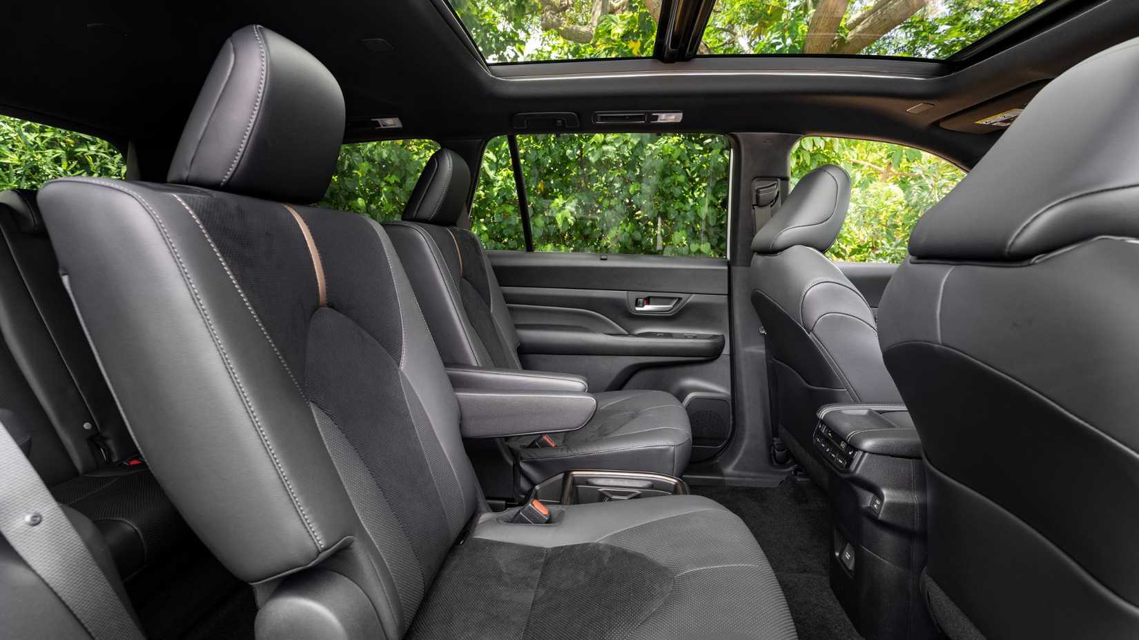 Shot inside the cabin of a 2026 Toyota Grand Highlander.