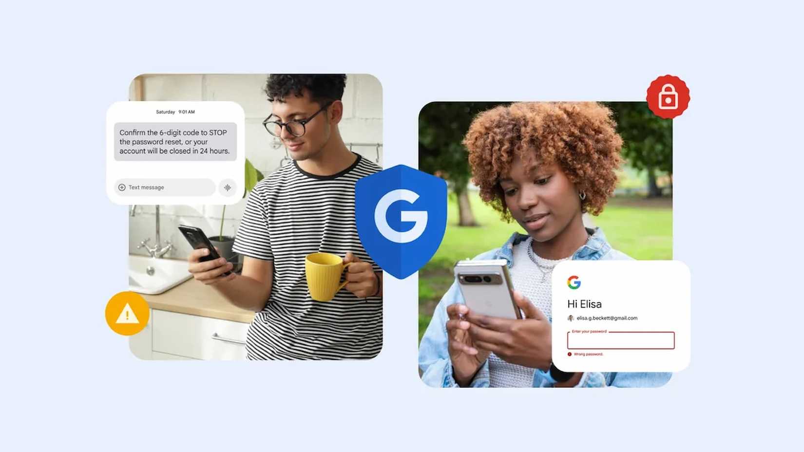 A google user using the recovery service to help a friend sign in