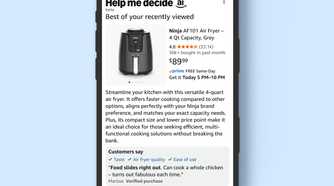A listing from Help Me Decide AI on Amazon