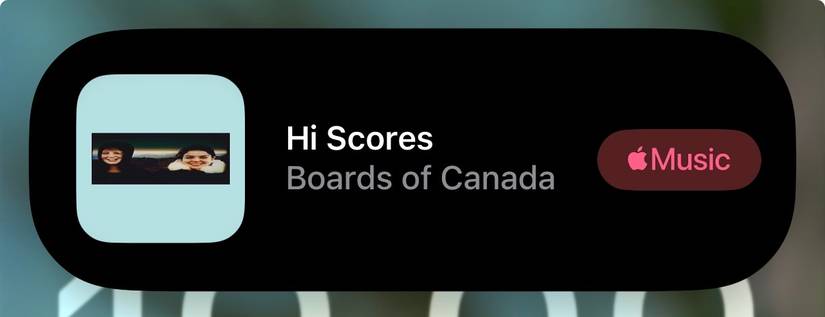Shazam leads to a dynamic iPhone island.