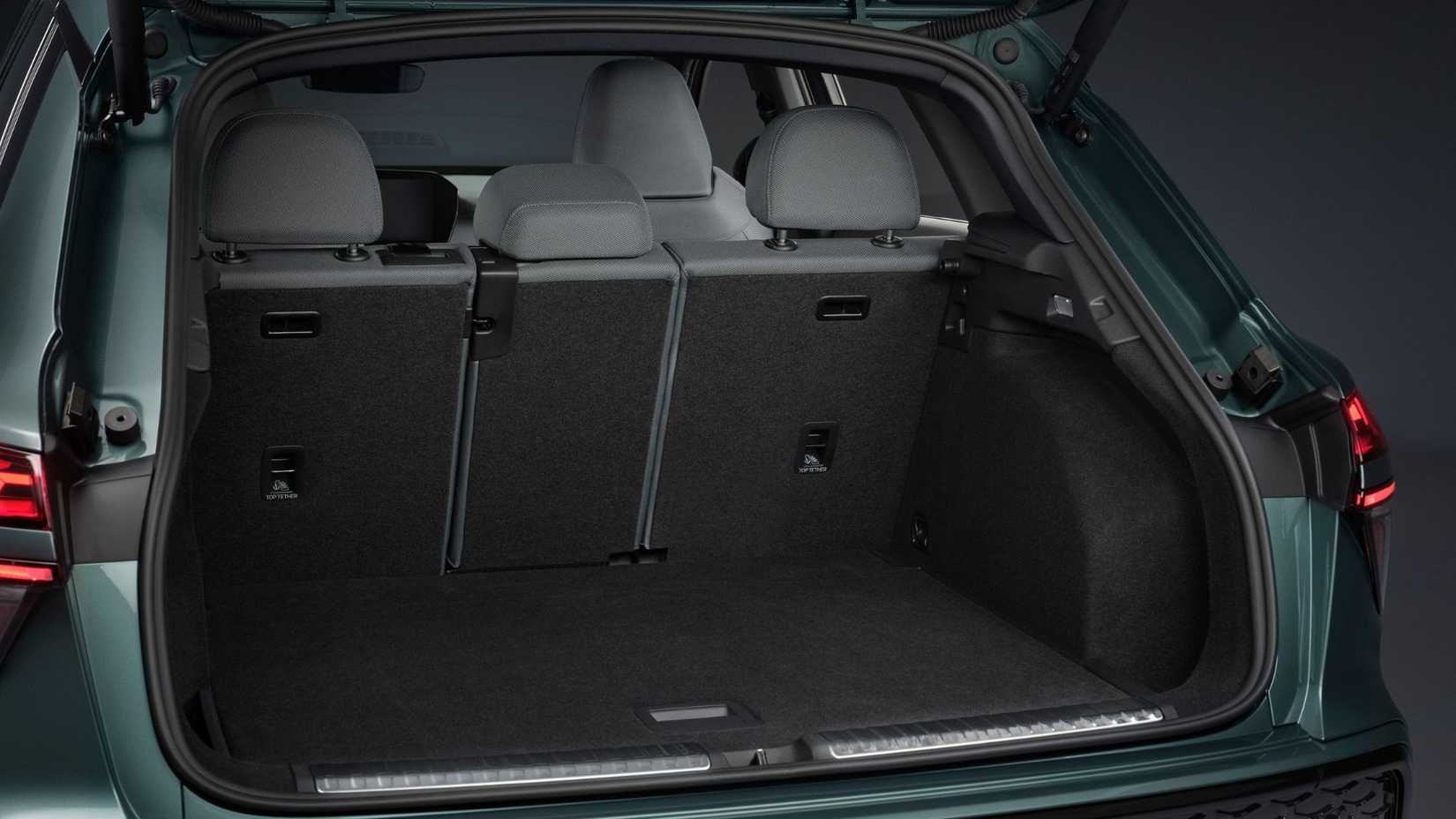 Shot inside the trunk of a 2026 Audi Q3.