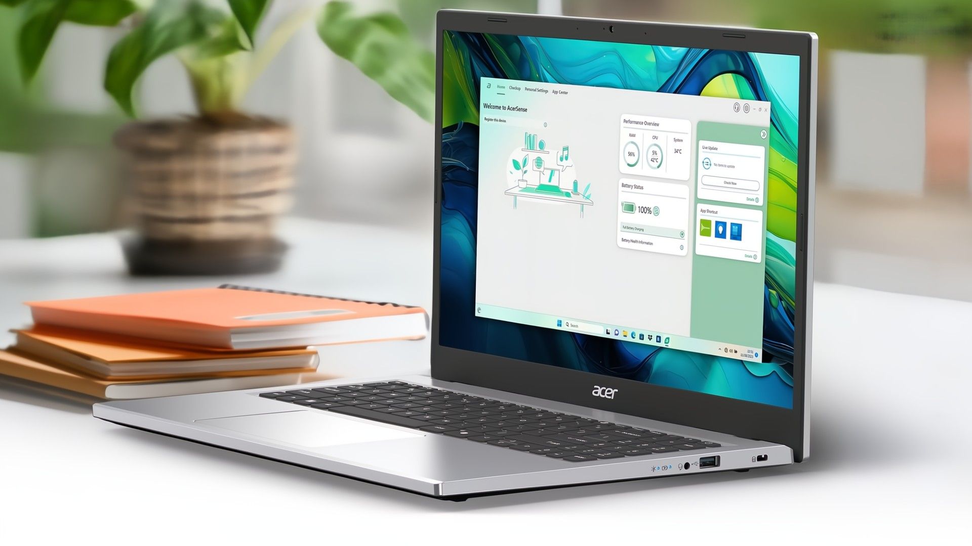 Acer Aspire Go 15.6 on a desk