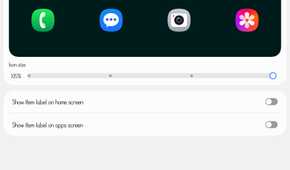 App icons increased to 105% size in Good Lock.