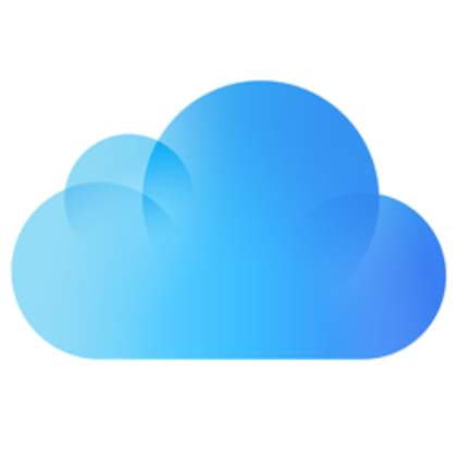 Apple iCloud logo.