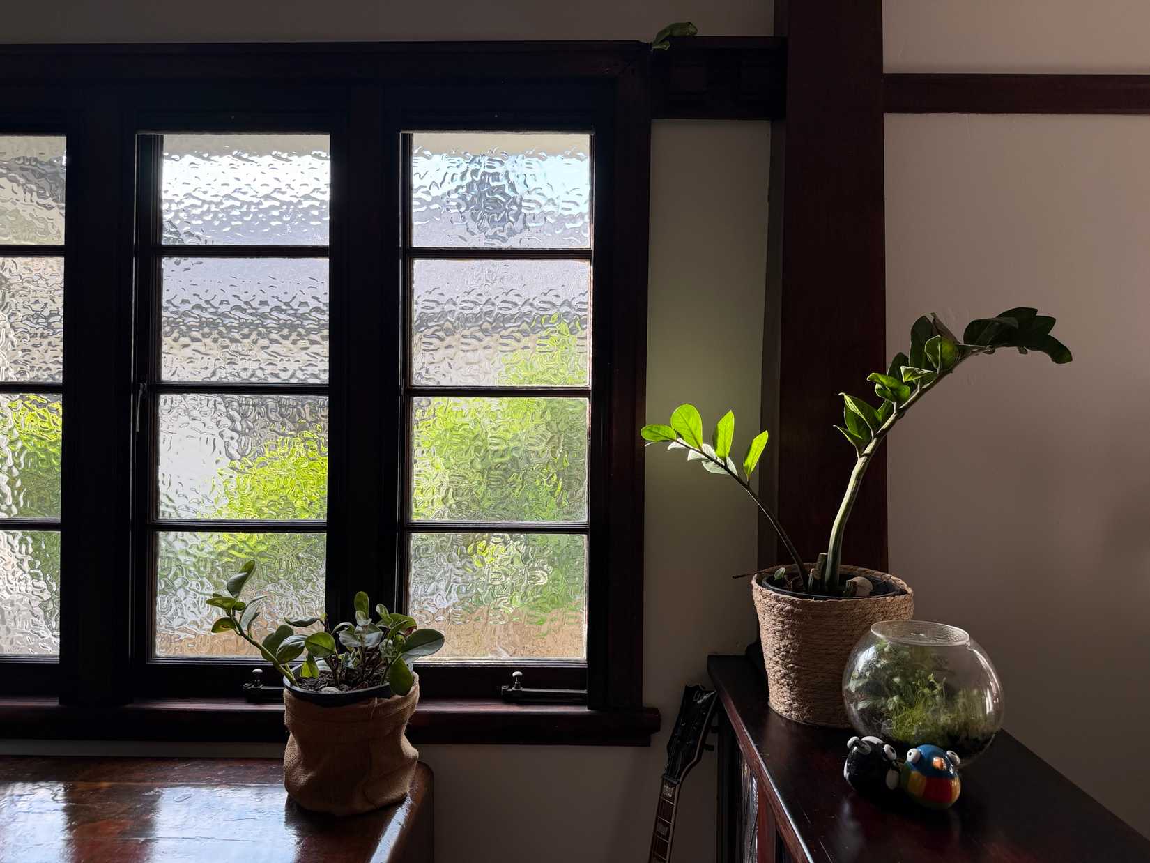 Casement windows in an old house.