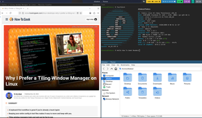 Fedora Sway tiling window setup showcase.
