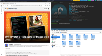 Fedora Sway tiling window setup showcase.