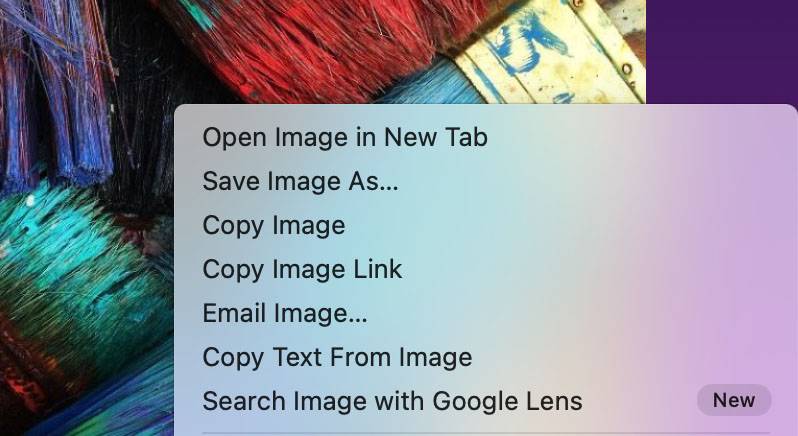 Integração Firefox Google Lens