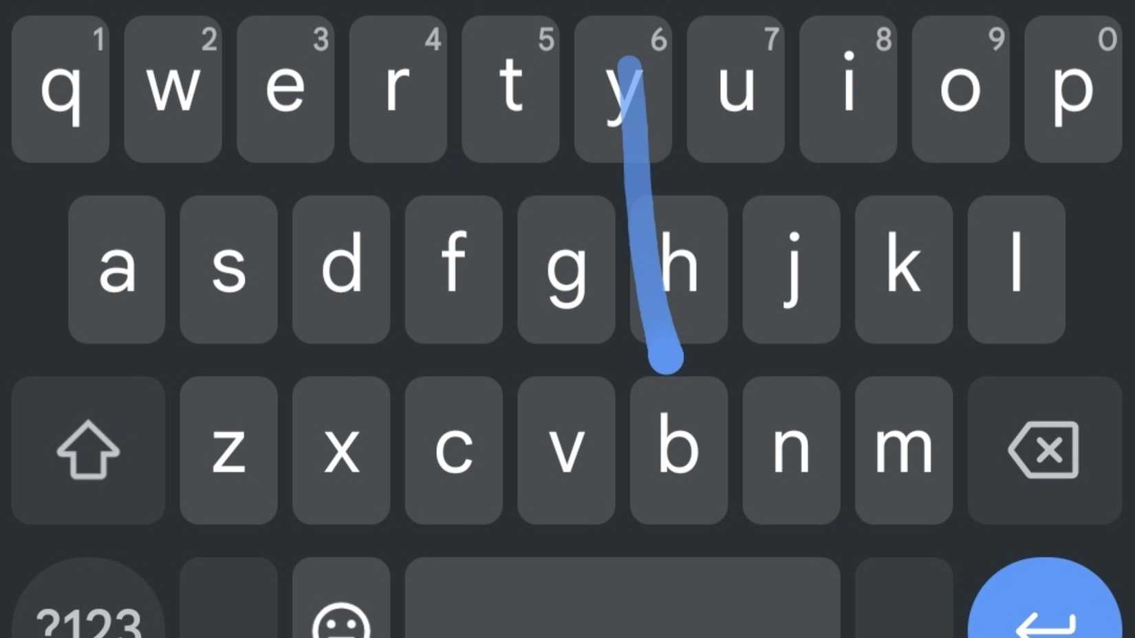 gboard gesture trail