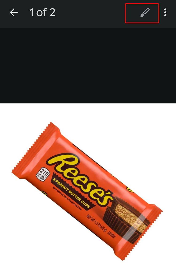 Annotating an image in Google Keep.