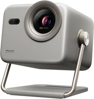 Компактный лазерный проектор Hisense M2 Pro Портативный 4K лазерный проектор Hisense M2 Pro на встроенной подставке