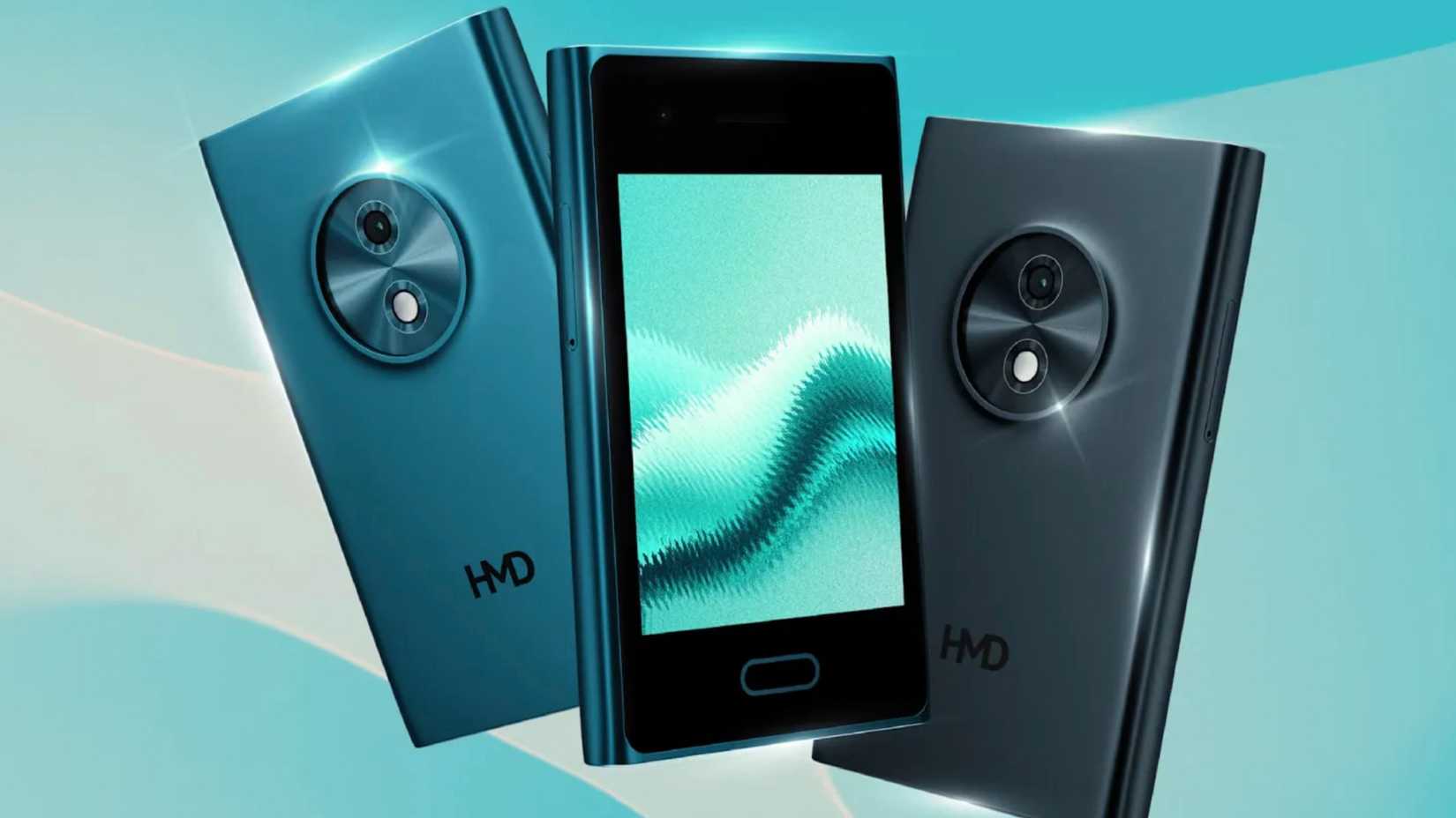 Imagem principal do HMD Touch 4G mostrando a frente e a traseira.