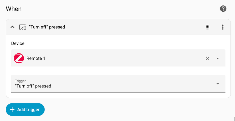 IKEA Rodret off button trigger.