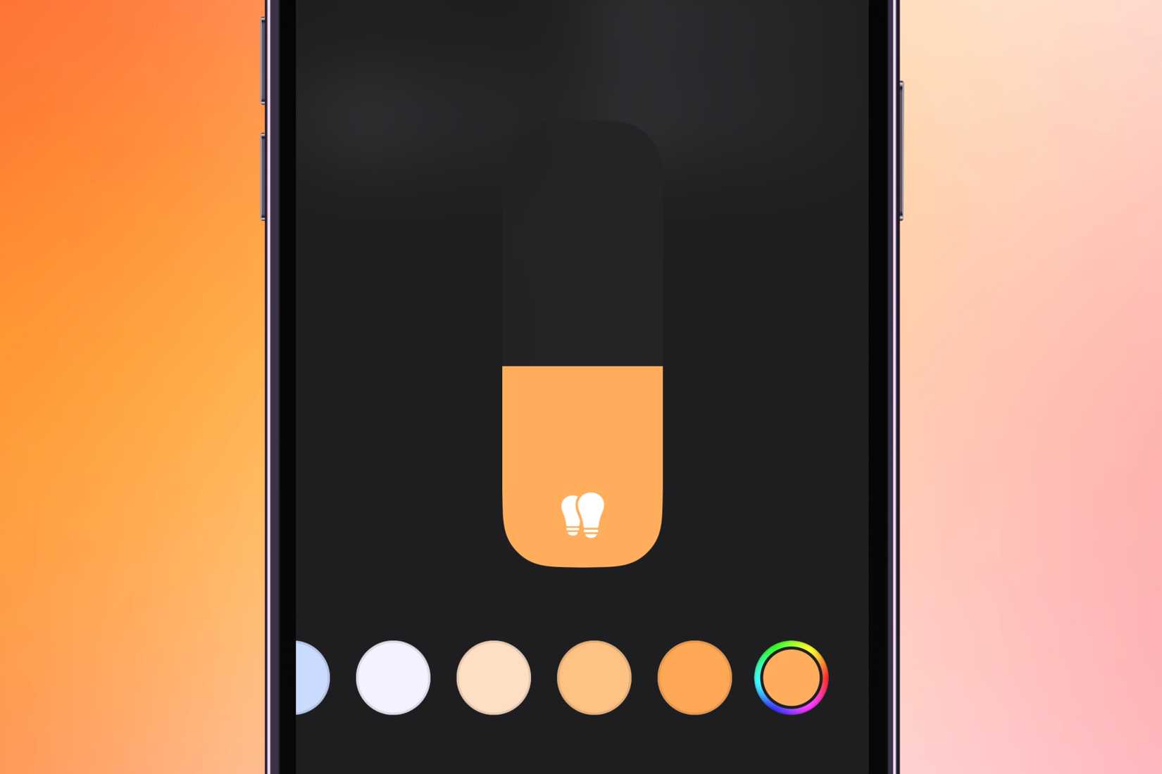Definir a cor de uma lâmpada inteligente no app Home.