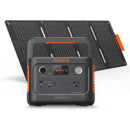 Jackery Explorer 240 with Solar Panel.