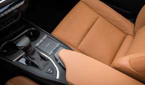 Shot of the center console in a 2019 Lexus UX