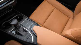 Shot of the center console in a 2019 Lexus UX
