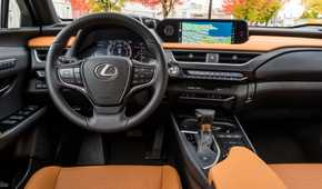 Shot of the dashboard in a 2019 Lexus UX