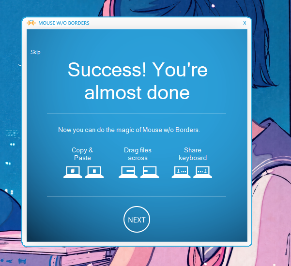 Linking two Windows devices with Mouse Without Borders.