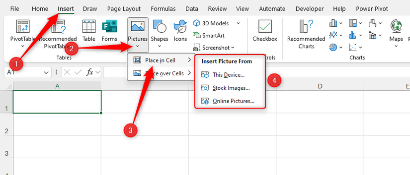 How to Insert an InCell Picture in Microsoft Excel