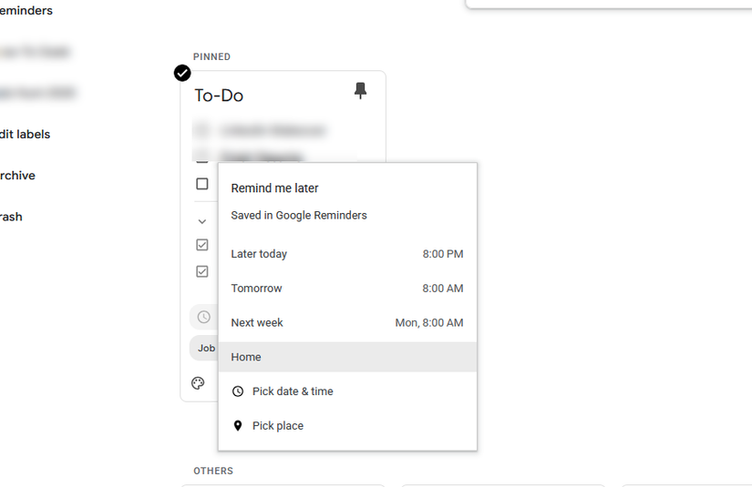 Google Keep lets you set reminders.