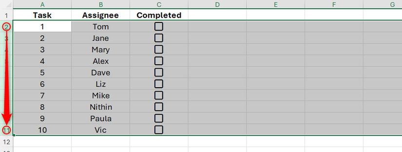 How to Format a Whole Row When a Checkbox Is Checked in Excel