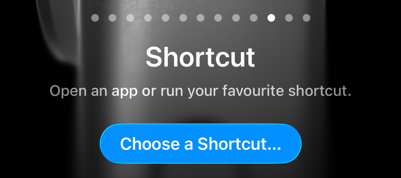 Run a shortcut using the action button.