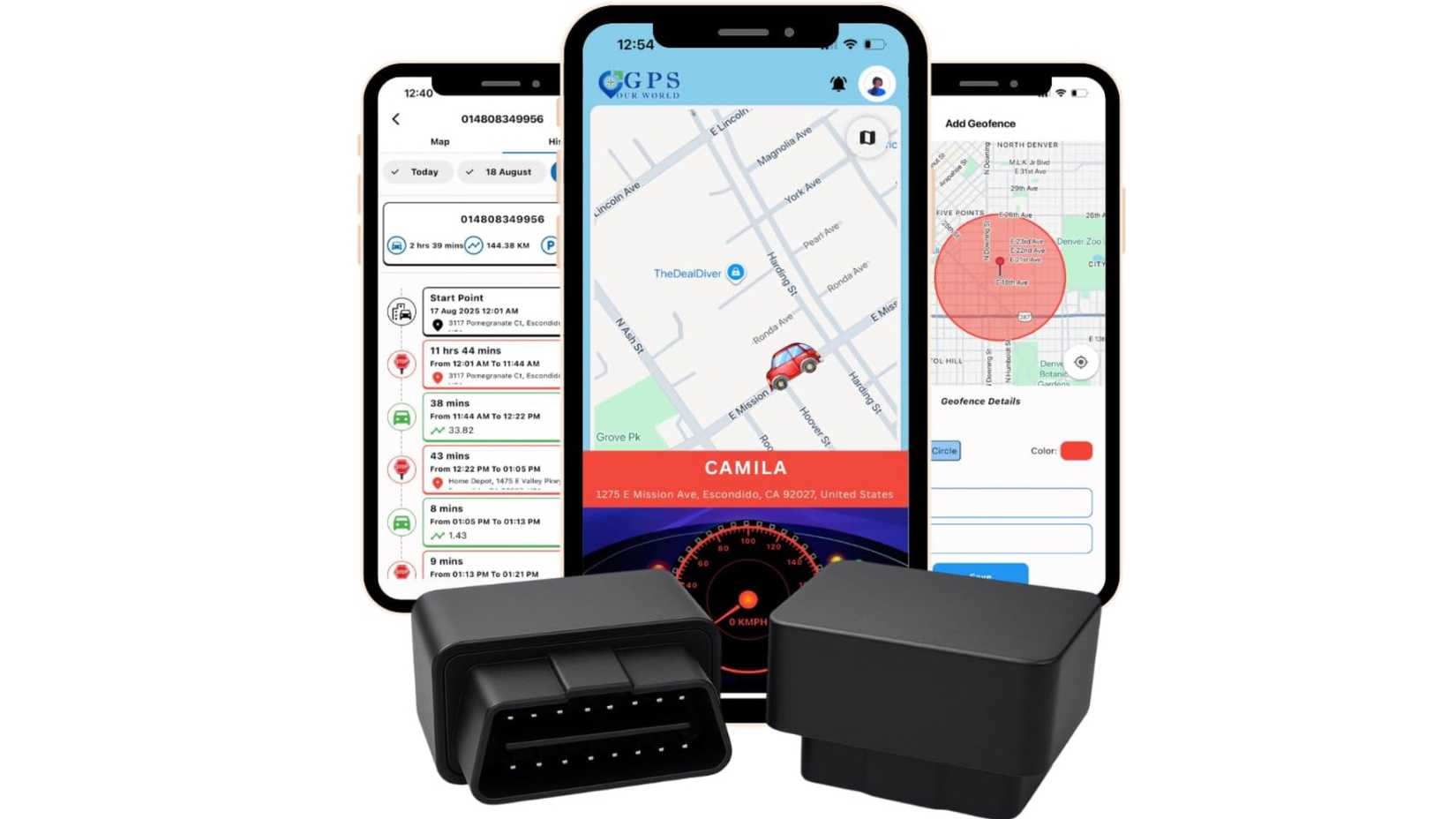 OBD2 GPS tracker for cars.