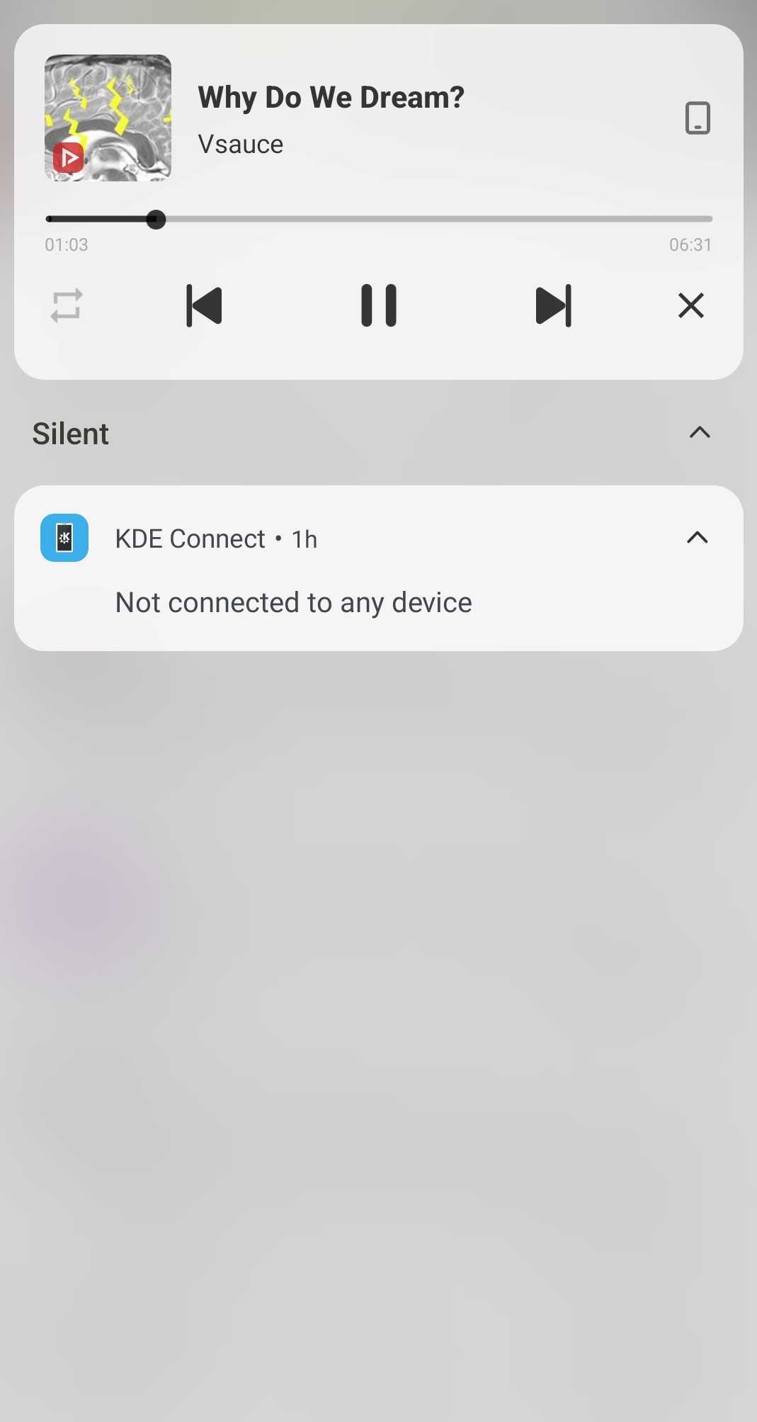 NewPipe background play feature.