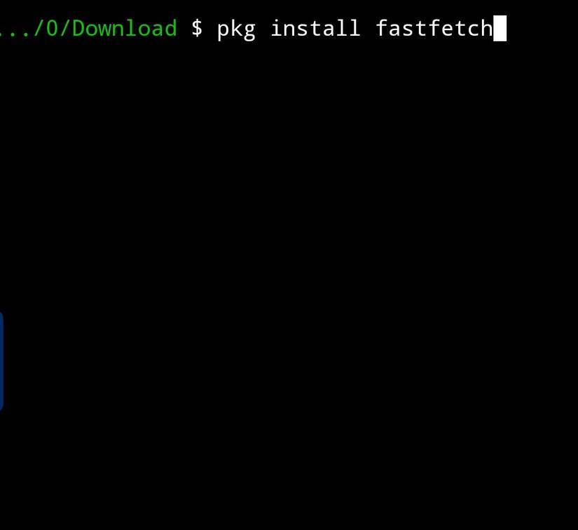 Installing Fastfetch with Termux.