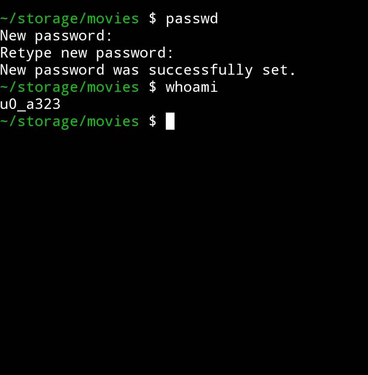 Finding out the Termux username.