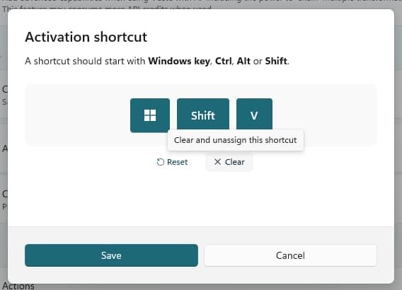 Setting up a short activation shortcut in PowerToys
