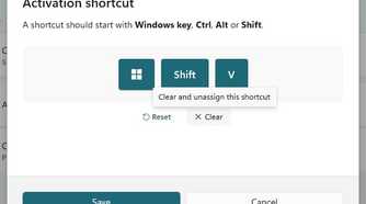 Setting up a short activation shortcut in PowerToys