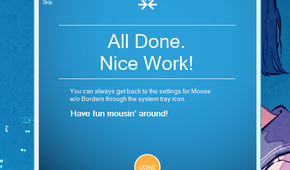 Successfully linked two devices using Mouse Without Borders.
