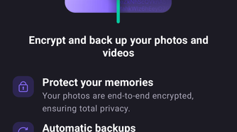 The automatic backup on the Proton Drive Android app.