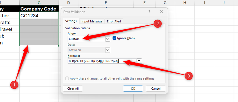 Excel Data Validation Dialog Excel's Custom Data Validation: A Trick You Didn't Know You Needed