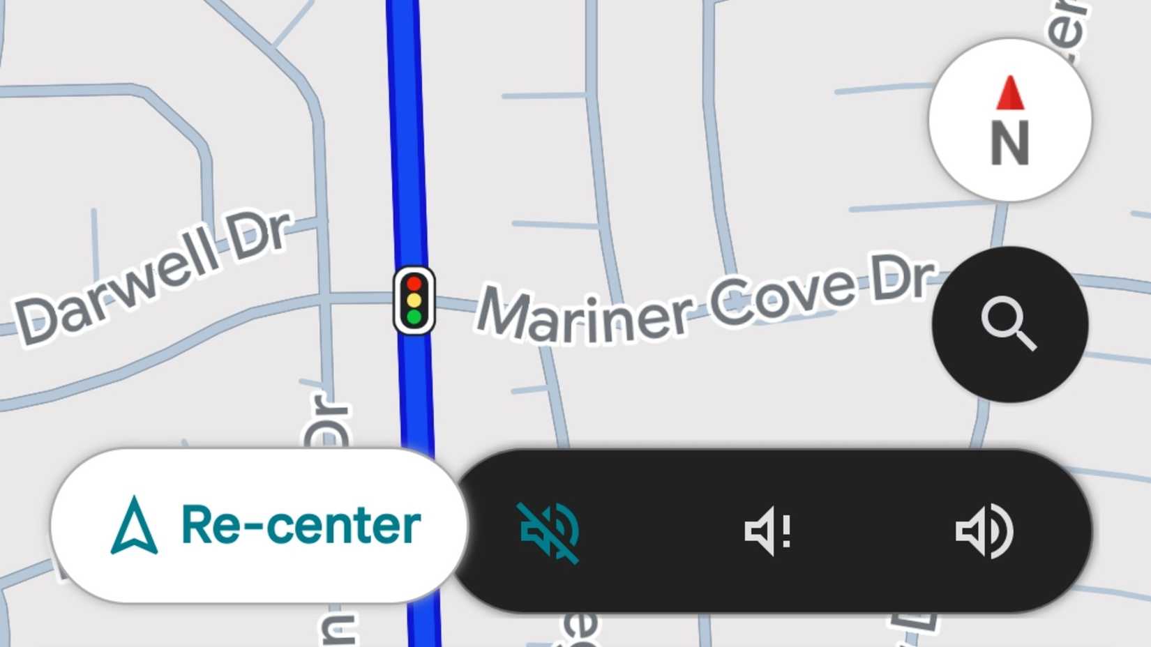 The sound system being open in Google Maps