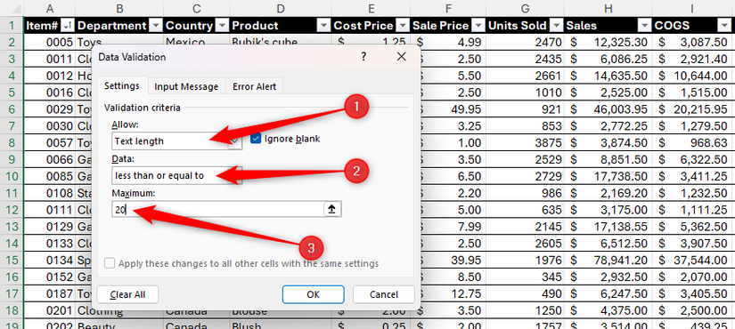 Everything You Need to Know About Data Validation in Microsoft Excel